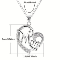 Men's Heart Shape Faux Diamond Chain