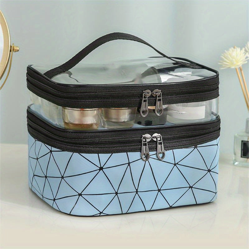 Waterproof Cosmetic Bag Travel Makeup Storage Portable Zipper Toiletry Bag