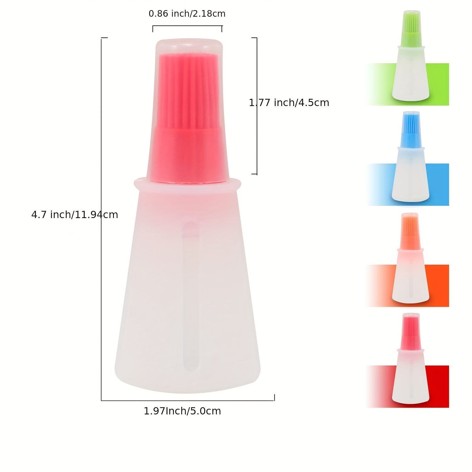 1pc Bottle Brush 2 2oz Silicone Bottle Brush BBQ Tool Kitchen Gadgets