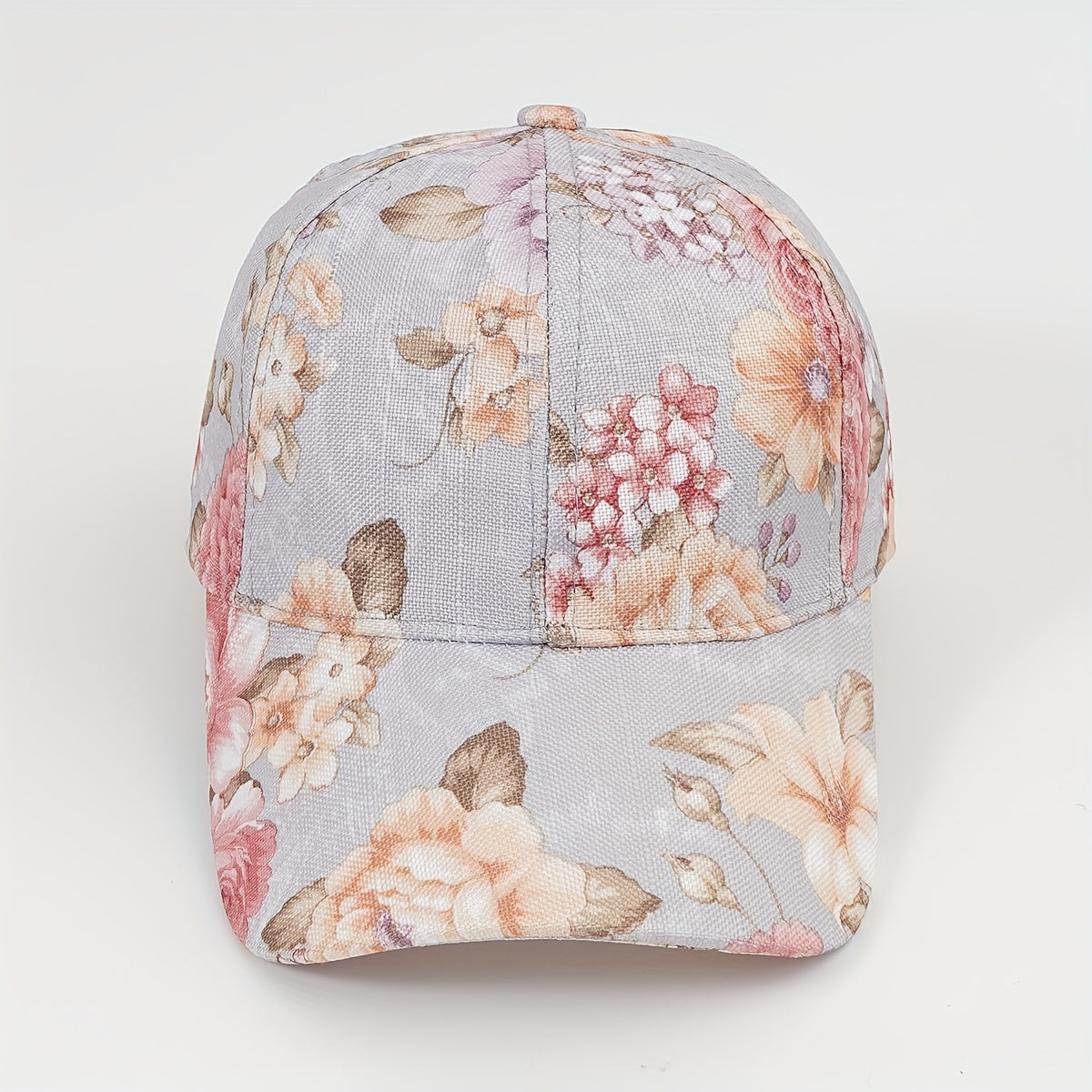 Flower Print Baseball Cap Lightweight UV Protection Sun Hat