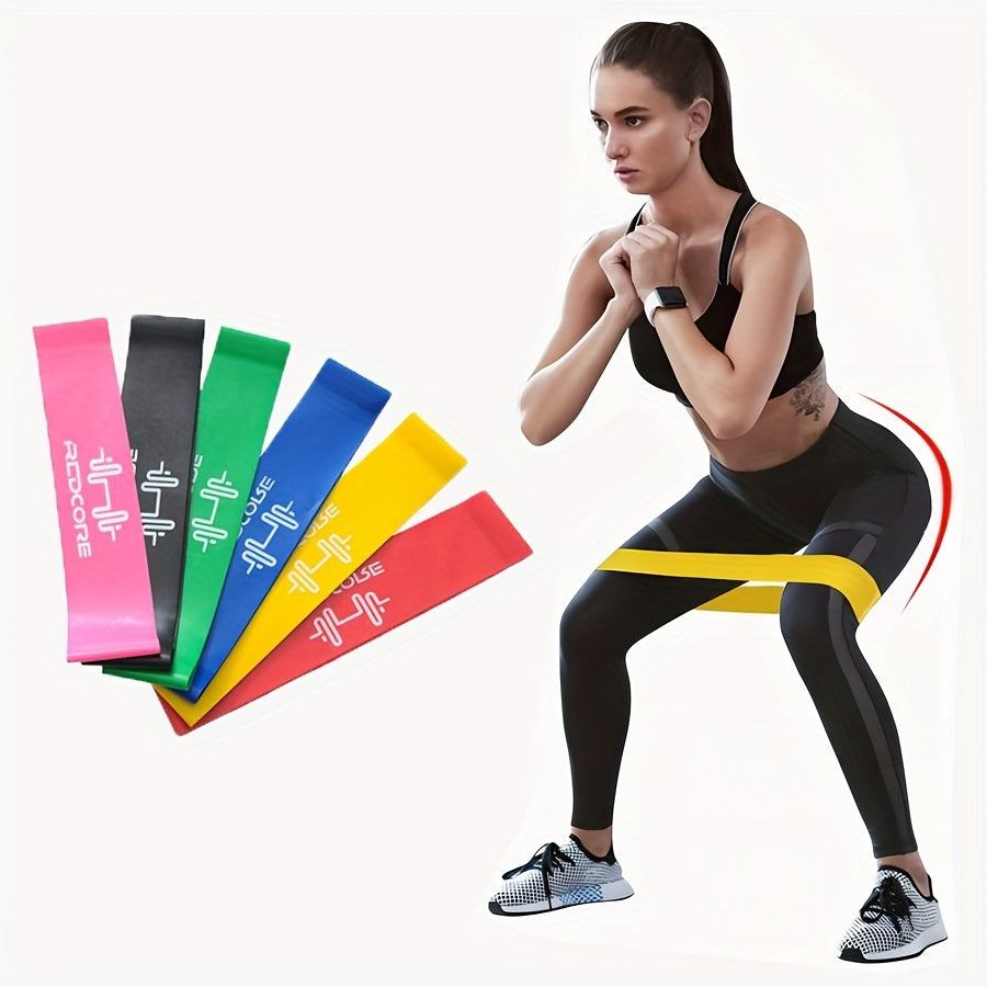 6pcs Latex Yoga Resistance Band for Strength Workout