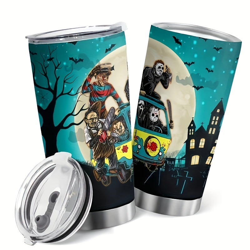 20oz Halloween Stainless Steel Water Cup Leakproof Insulated Bottle