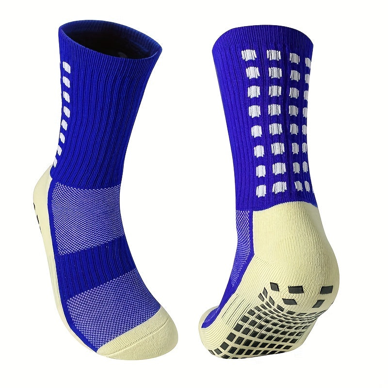 Anti-skid Silicone Football Socks - Breathable Mid-calf Socks