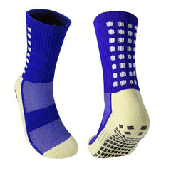 Anti-skid Silicone Football Socks - Breathable Mid-calf Socks