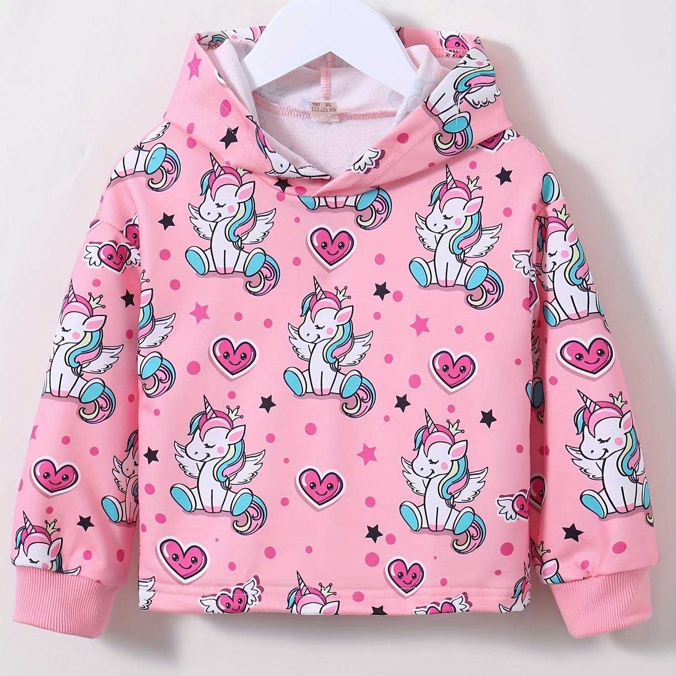 Girl's Cartoon Graphic Hoodie for Spring/Autumn