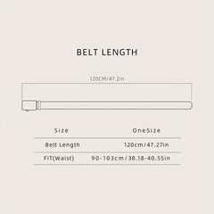 Men's Automatic Buckle Leather Belt for Party