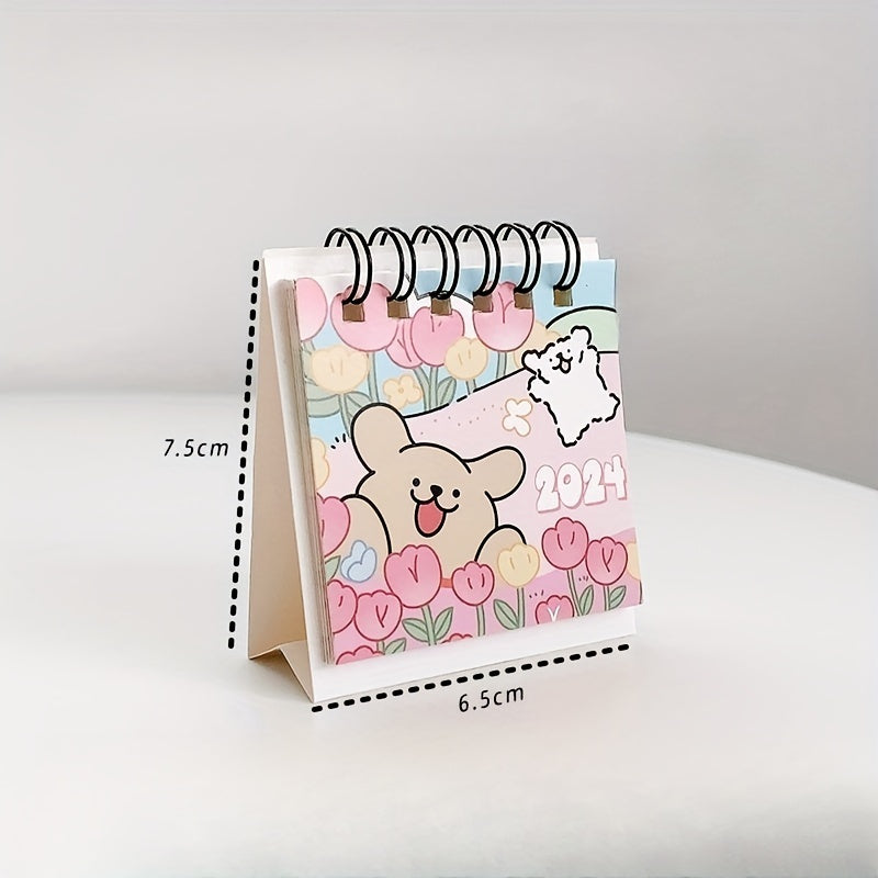 2023 Kawhi Line Small Dog Mini Desktop Calendar