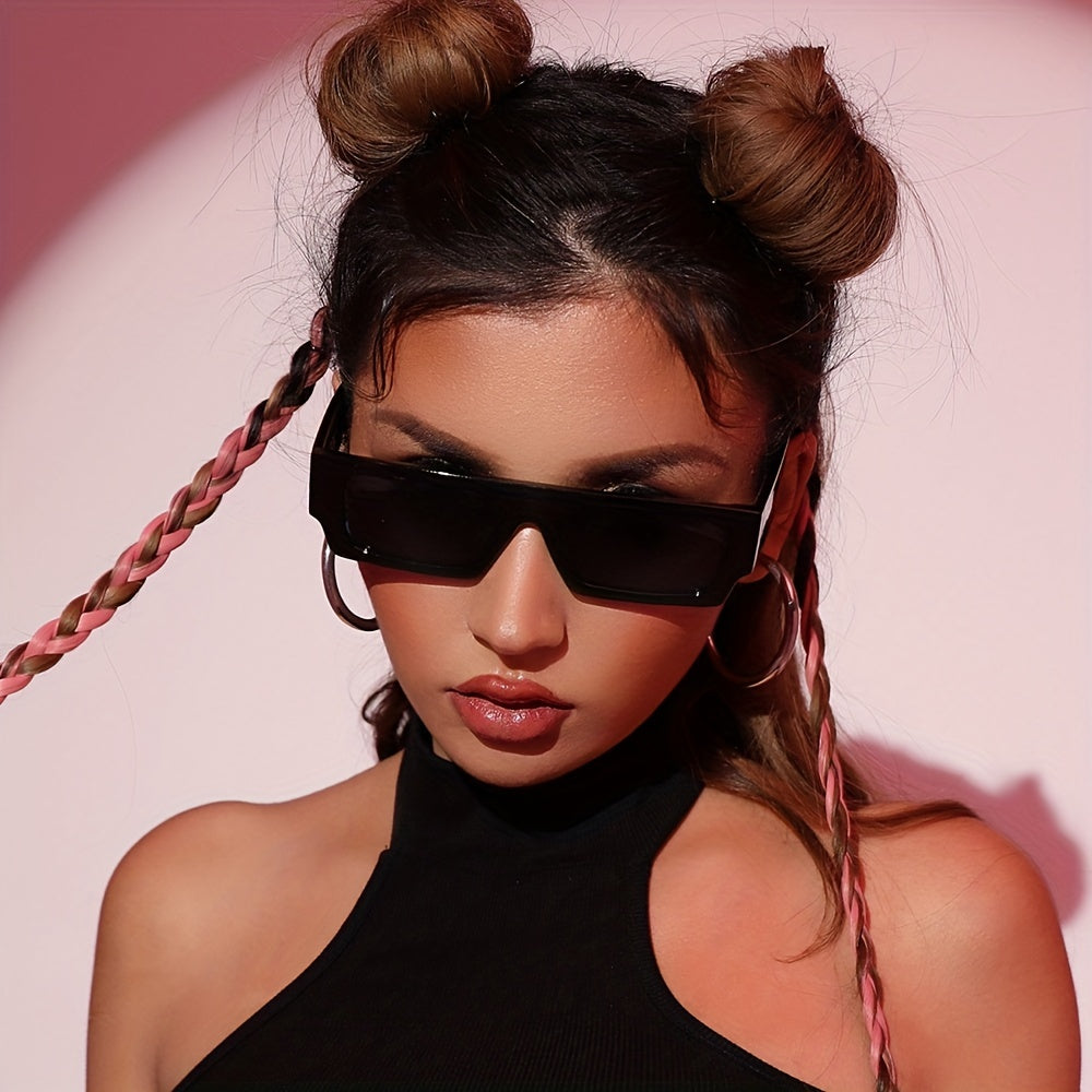 Y2K Rectangle Sunglasses Candy Photo Booth Props Glasses