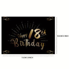 18th Birthday Bottle Labels for Champagne & Wine Bottles 15x10