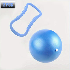 Pilates Mini Exercise Ball and Massage Stretch Ring Set for Workouts