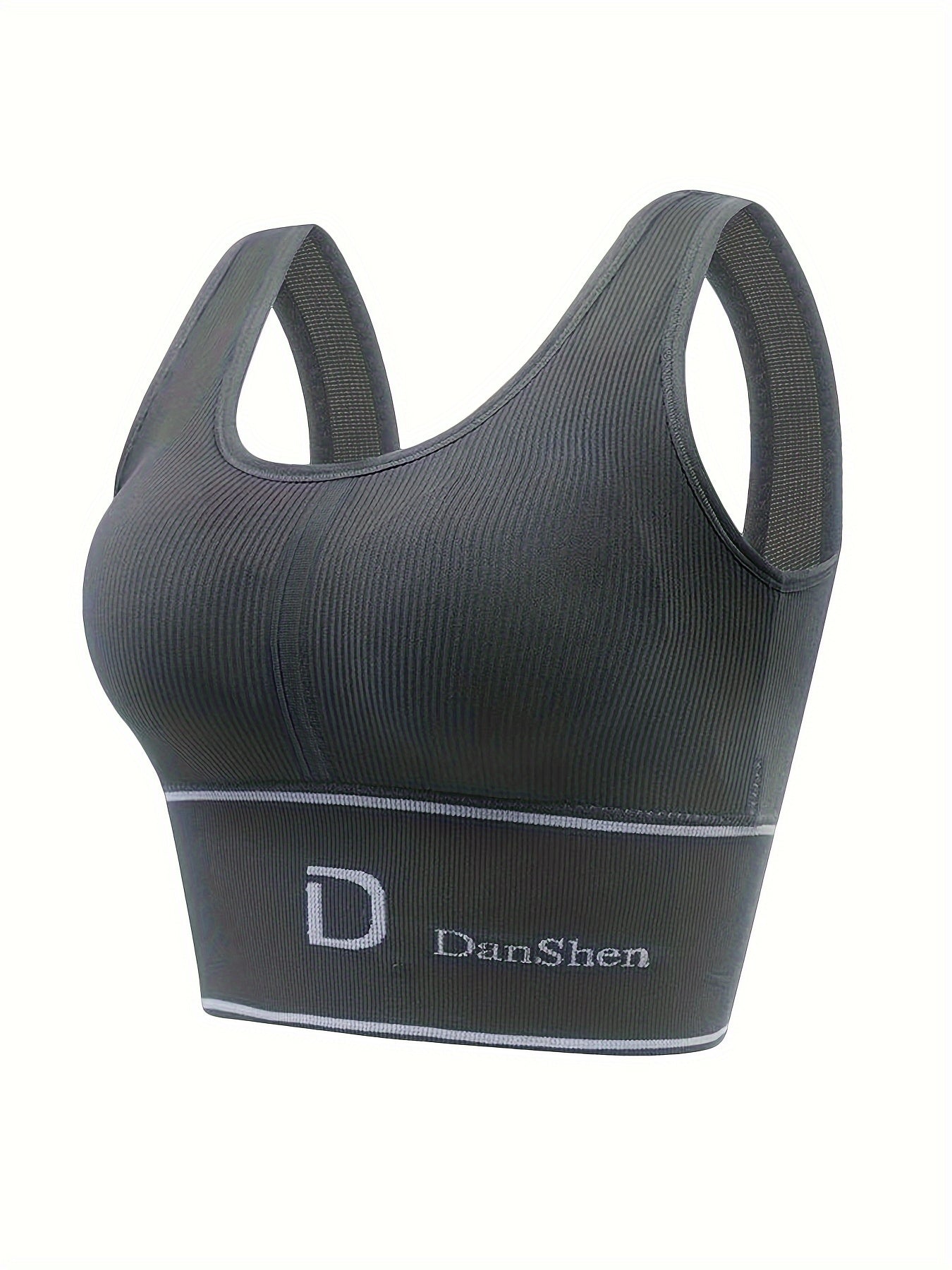 2pcs Letter Print Sports Bra Yoga Crop Tank Top Women's Activewear