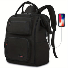 Casual Backpack USB Charging Port Large Waterproof Computer Bag