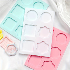 Silicone Shaping Mold Fire Seal Wax Granule Holder Circle Mold Stamping Tool