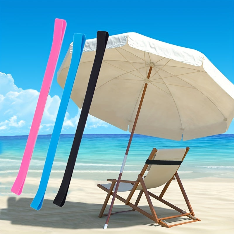 3pcs Silicone Towel Bands for Beach Chair - Windproof Beach Towel Clip