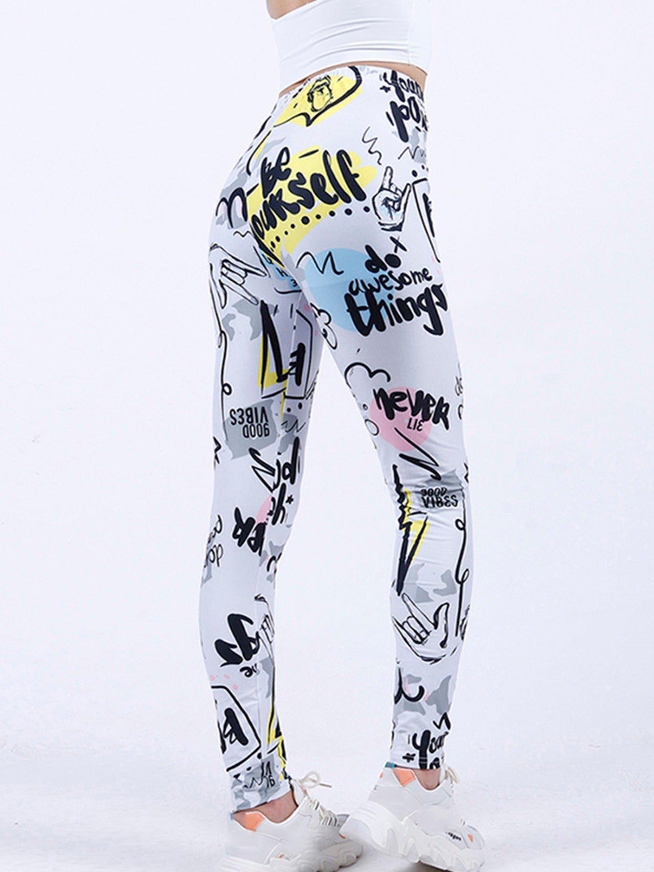 Cartoon Graffiti Women's Pants