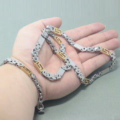 Flat Great Wall Stainless Steel Necklace