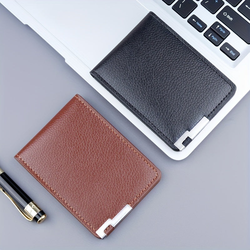 Men's Ultra thin Driver's Card Bag, Leather Credit Card Holder