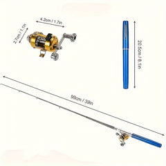 Portable Telescopic Ice Fishing Rod & Reel Set