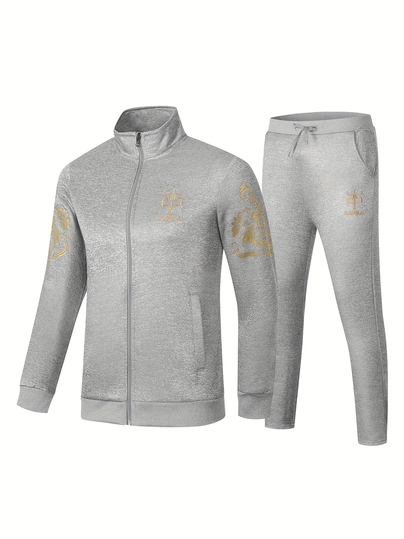 Men's Embroidered Sportswear Set for Outdoor Activities