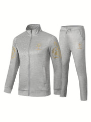 Men's Embroidered Sportswear Set for Outdoor Activities