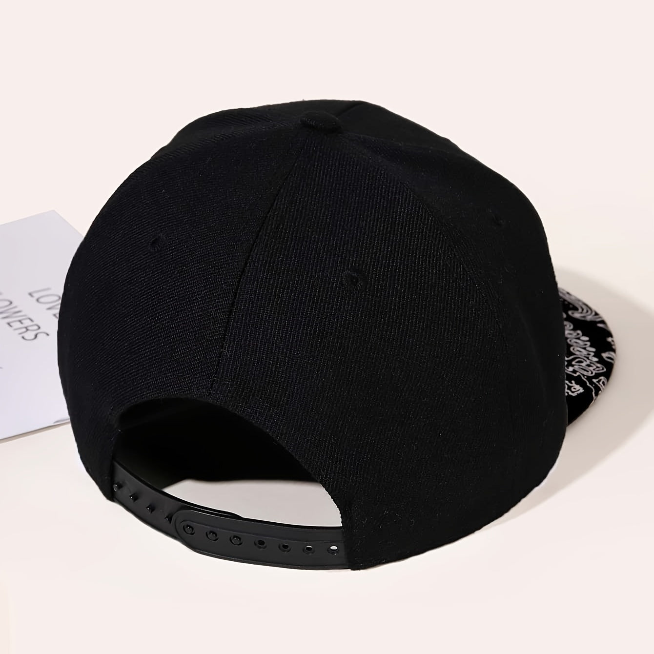 Paisley Print Baseball Cap Casual Snap Back Hat Adjustable Sports Hat