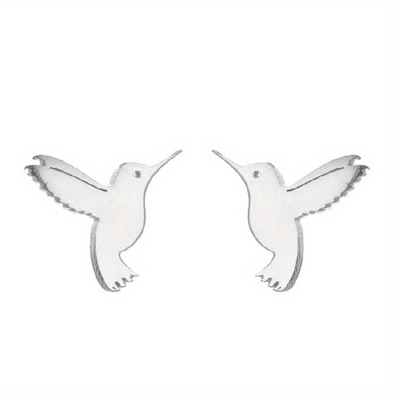 Men's Style Small Bird Earrings - 2pcs Pair Forest Earrings