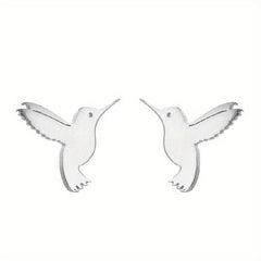 Men's Style Small Bird Earrings - 2pcs Pair Forest Earrings