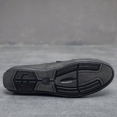 Men's Leather Loafer Shoes Lightweight Slip On Shoes