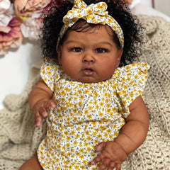 Lifelike Reborn Doll Girls Toy 58 Soft Touch Body Dark Light Beige