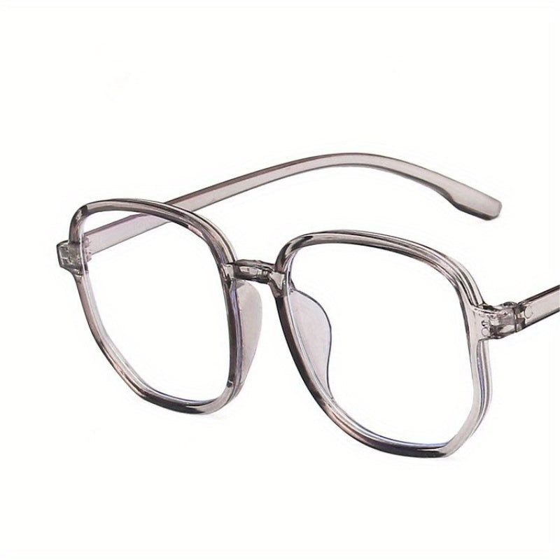 Clear Lens Glasses Geometric Frame Eyeglasses Anti Light Eyewear