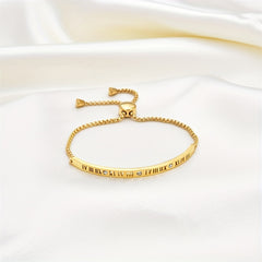 Adjustable Roman Numerals Bracelet for Women Girls