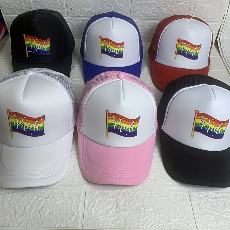 Rainbow Element Net Cap Baseball Cap for Men