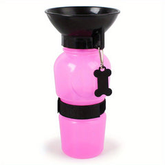 Portable Pet Water Bottle with Foldable Cup 0.5L Capacity