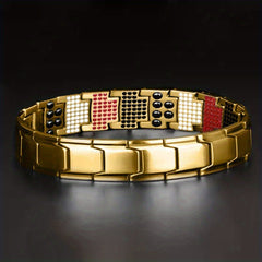 Magnetic Therapy Bracelet with Removable Links for Fathers
