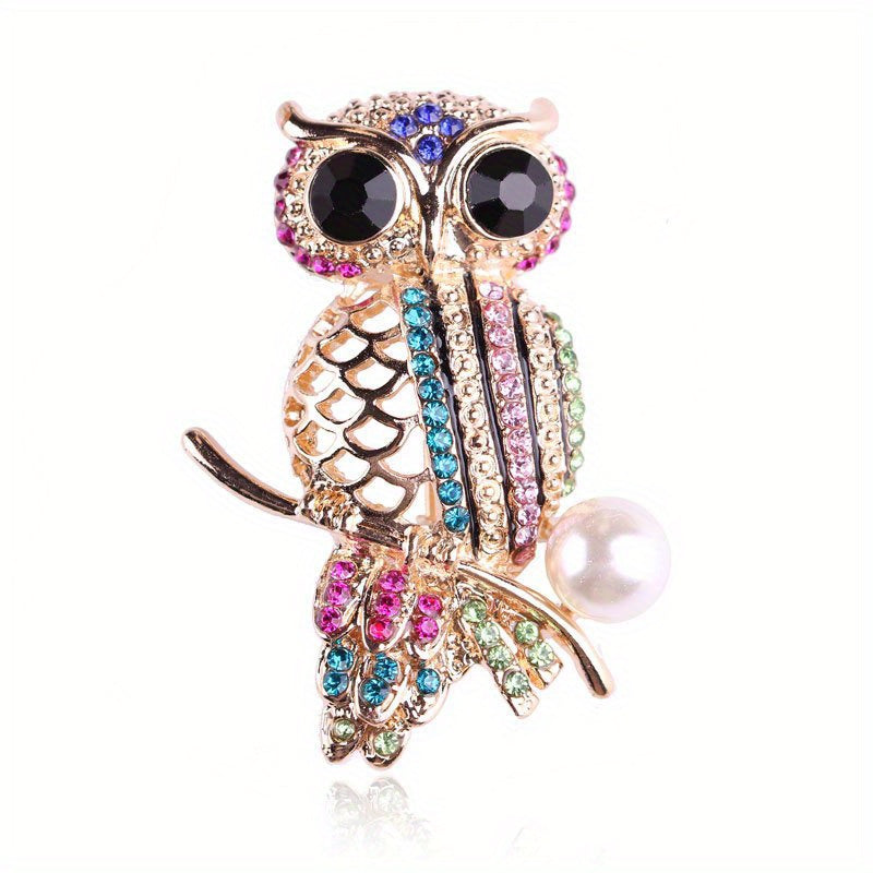 Cute Owl Brooch Safety Pins for Women Girls Clothing