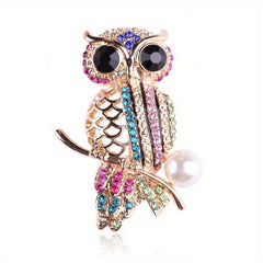 Cute Owl Brooch Safety Pins for Women Girls Clothing