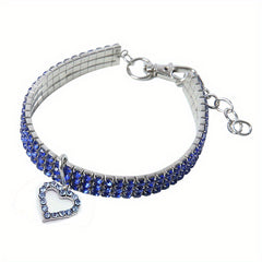 Sparkling Heart Pet Necklace - Perfect Accessory for Furry Friends