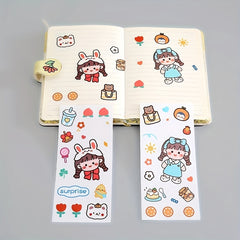 4pcs Rabbit Stickers Waterproof Glass Cup Baby Room Sticker