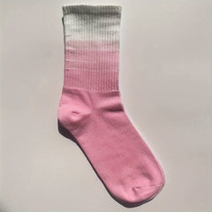 Gradient Ribbed Socks Soft Mid Tube Women's Stockings & Hosiery