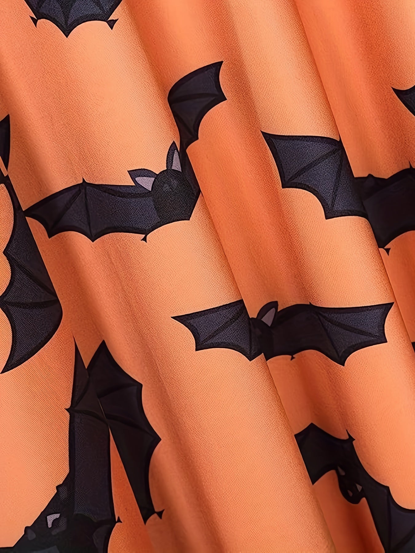  Colorblock Bat Print Maxi Dress