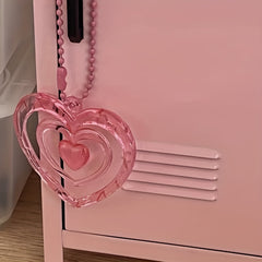 Y2k Love DIY Couple Keychain Pink Phone Pendant