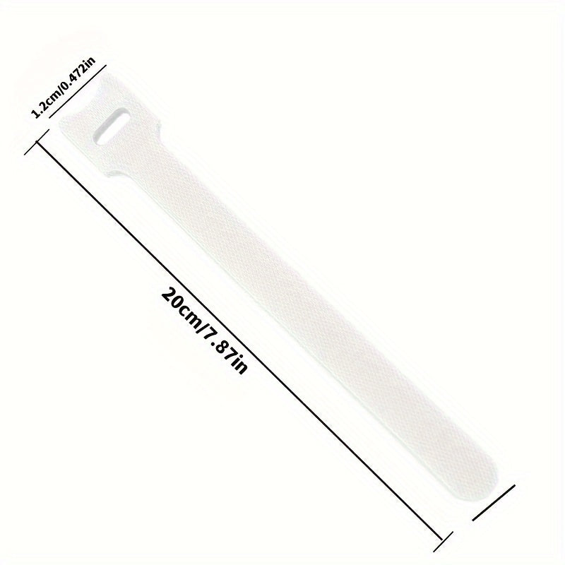 10pcs Removable Hook and Loop Zip Ties Tightening Straps