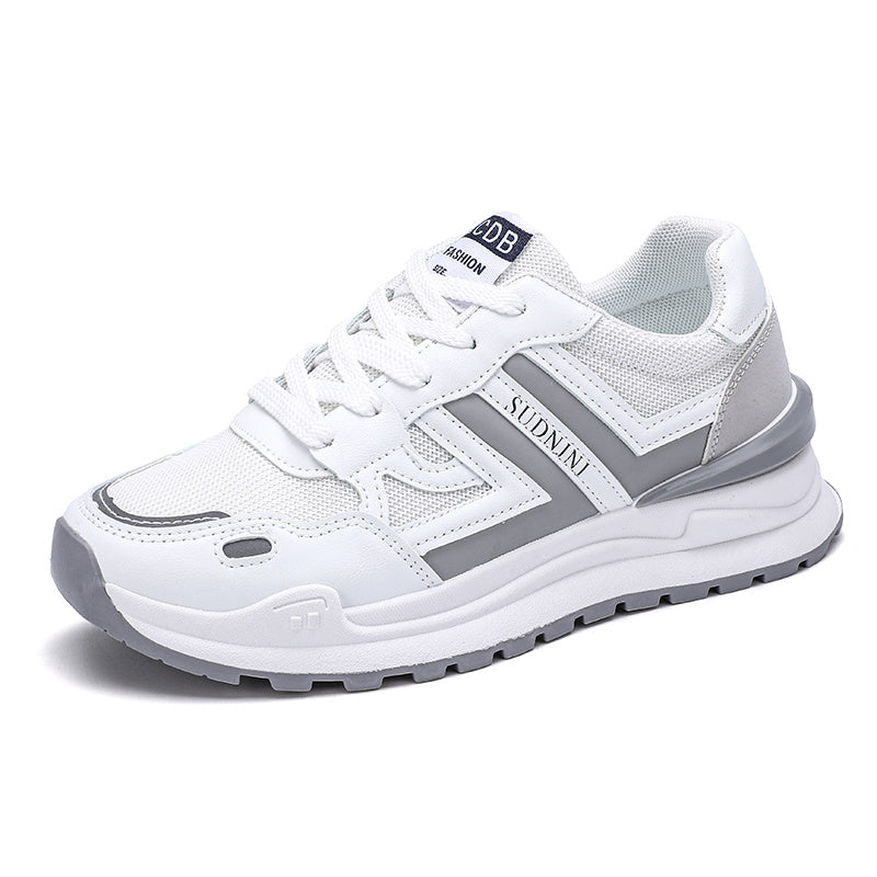 Women's Colorblock Lace Up Sneakers Non Slip Running Shoes