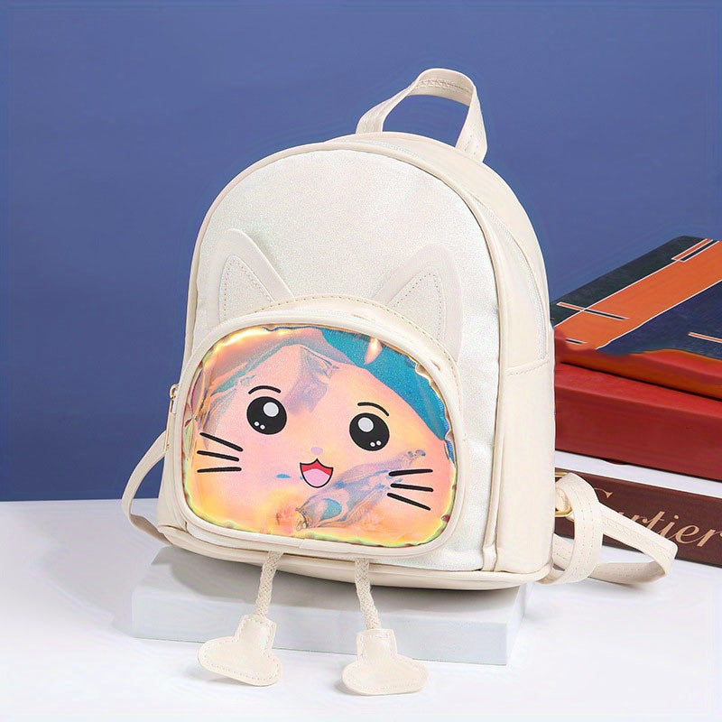 Kids Glitter Kindergarten Backpack Cat Schoolbag
