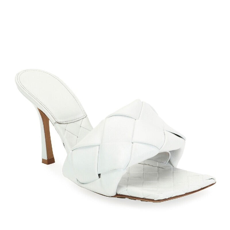 Women's Stiletto Heeled Mule Sandals High Heel Shoes