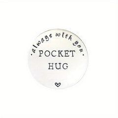 Stainless Steel Pocket Hug Coin Gift Token for Men
