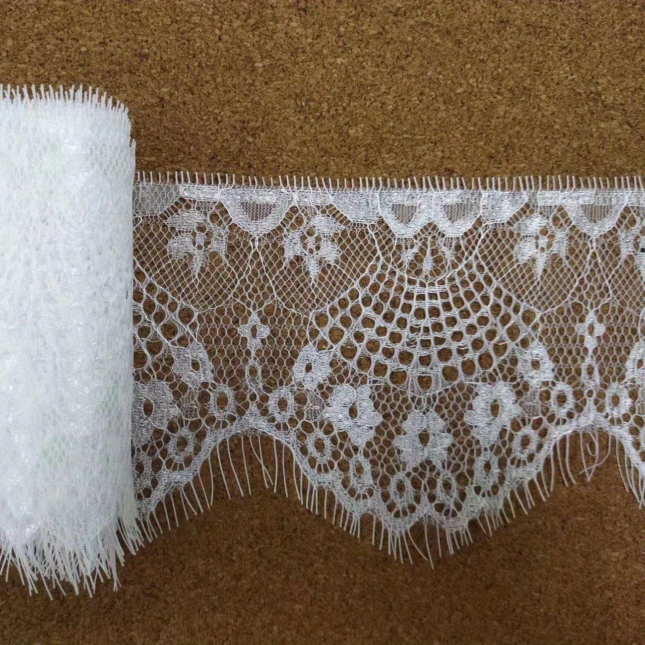 3M French Retro Eyelash Lace Fabric Floral Pattern Skirt Sleeves Underwear DIY