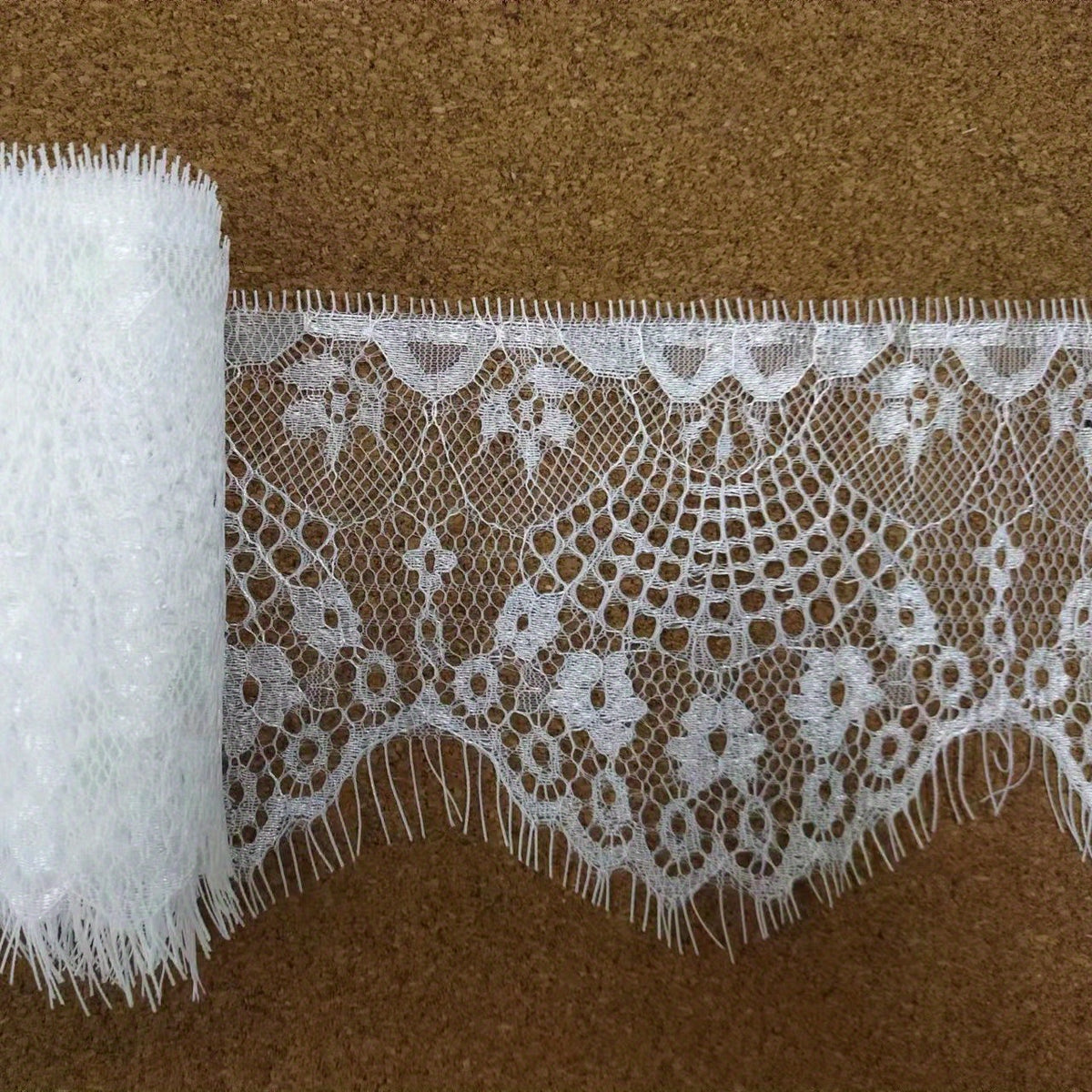 3M French Retro Eyelash Lace Fabric Floral Pattern Skirt Sleeves Underwear DIY