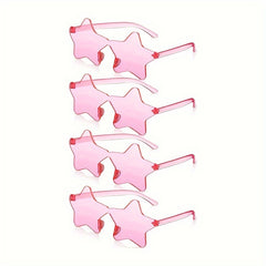 4pcs Pentagram Sunglasses Candy Glasses For Party