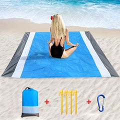 Portable Camping Nylon Picnic Mat Waterproof Plaid Beach Mat